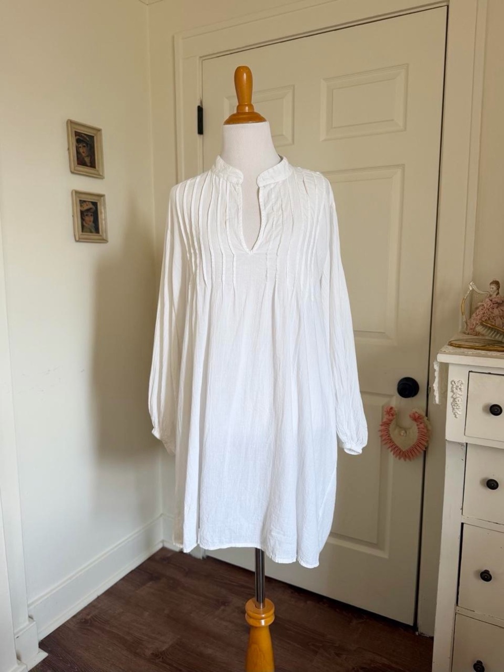 Breezy White Cotton Vintage Ralph Lauren Nightgown or Summer Swim Cover Up